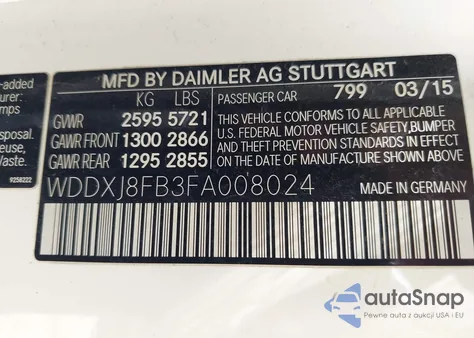 2015 Mercedes-Benz S 550 4Matic from USA, damaged, VIN WDDXJ8FB3FA008024